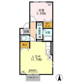 SEEDS WIT 佐古【2階】の間取り