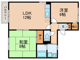 セゾン阪長【2階】の間取り