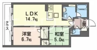 Belle Felicia ベルフェリシア【2階】の間取り