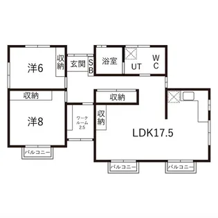 MSS清住台 離れ【2階】の間取り
