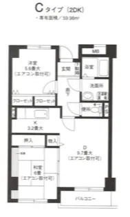ヒルサイド森【2階】の間取り