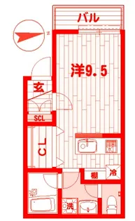 LATTE LIBRO【1階】の間取り