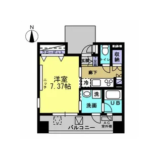 シャンドール小堀(台町)【7階】の間取り