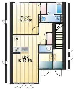 セレスティ・アイル北館【1階】の間取り