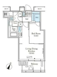 メルクマール京王笹塚レジデンス【16階】の間取り