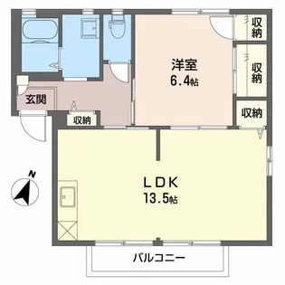 ディアコート A【2階】の間取り