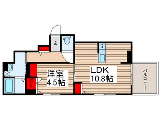 仮)シャトネルA【1階】の間取り