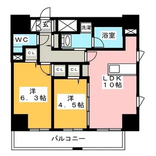 SAION町屋【10階】の間取り