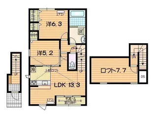 D-far niente(ディ ファル ニエンテ)【2階】の間取り