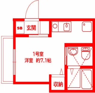 minerumo TSURUMI【2階】の間取り