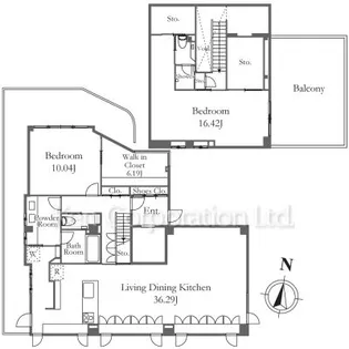 マナー元麻布【4階】の間取り