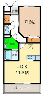 フランシーズ【1階】の間取り