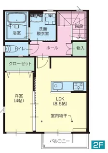 峰M1(ミネエムワン)【2階】の間取り