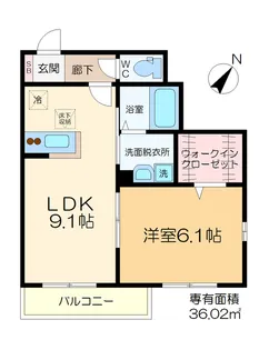 BLANC DOR IZUMI【1階】の間取り