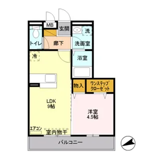 グランアモーレ【1階】の間取り