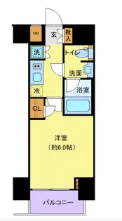 スパシエ川崎エセンザ【11階】の間取り