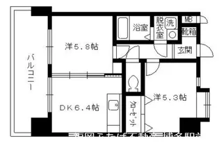 ウイングコートF館【2階】の間取り