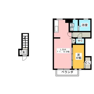 ドリームタウンIIIA【2階】の間取り