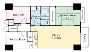マンションニュー本郷【4階】の間取り