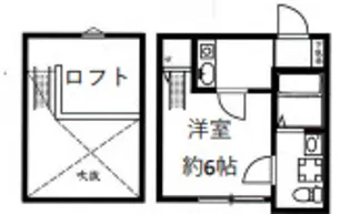 レジア大今里【2階】の間取り