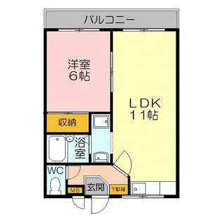 レックハウス ライラック【2階】の間取り