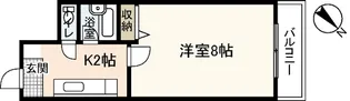 サンローレル串戸【8階】の間取り