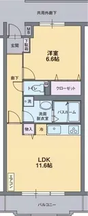 フレシール桜堤【3階】の間取り