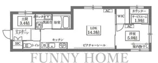 COCOCUBE GRANDE学芸大学【1階】の間取り