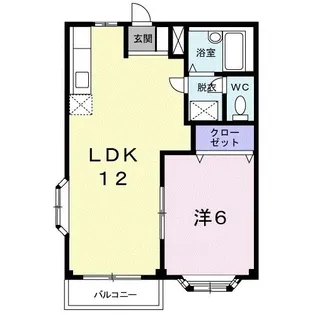 エルディム吉田II【2階】の間取り