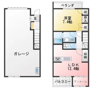 REBORN新町【2階】の間取り