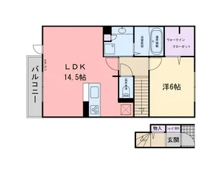 D-room学研都市 A棟【2階】の間取り