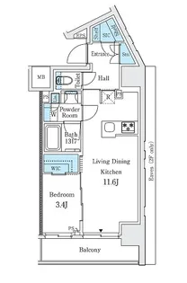 プライマル御茶ノ水【6階】の間取り