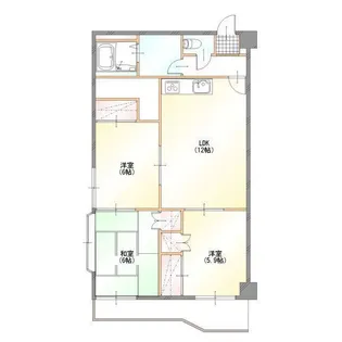 パレスイイジマ【3階】の間取り