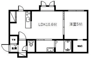 ヴェルヒュッテふらの錦町公園【1階】の間取り