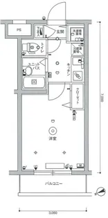 スカイコート蒲田弐番館【4階】の間取り