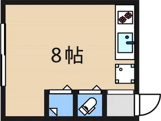 ペントハウス千本南【2階】の間取り