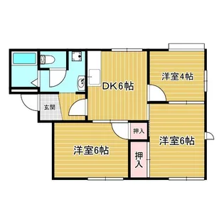 ハイツあわ【2階】の間取り