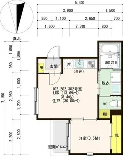 Dorsia【2階】の間取り