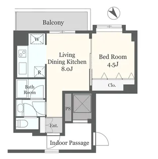 ジョリファム柿の木坂【5階】の間取り