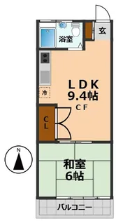 クリスタルテラス【2階】の間取り
