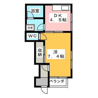 ルベール【1階】の間取り