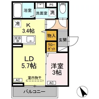 グラナーデ大森北【3階】の間取り