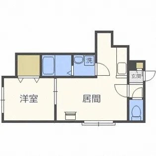 シューストリングス【3階】の間取り