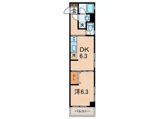Freude Asahi【1階】の間取り