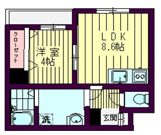 ハイリード・セイフウ【8階】の間取り