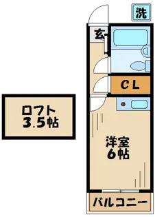 コーポアメニティII【1階】の間取り