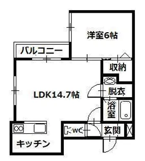 メゾンMT-6Ave【3階】の間取り