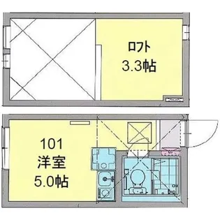 カパルアガーデン横浜反町【1階】の間取り