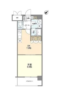 サンハイム鶴見【5階】の間取り