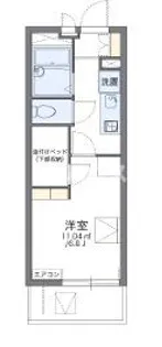 レオパレスフェリキタス花園【1階】の間取り